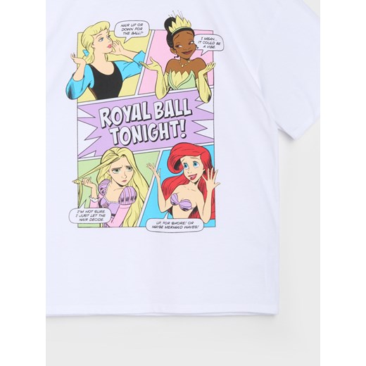 Sinsay - Koszulka Disney Princess - biały Sinsay 146 Sinsay