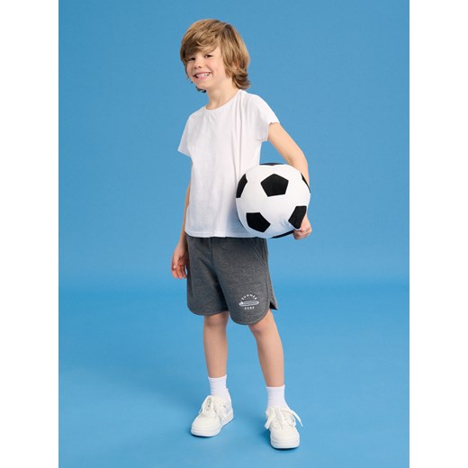 Sinsay - Szorty z rozcięciami po bokach - szary Sinsay 98 Sinsay