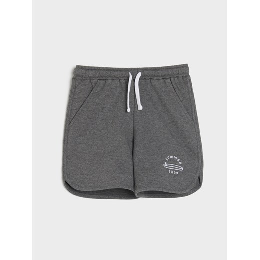 Sinsay - Szorty z rozcięciami po bokach - szary Sinsay 140 Sinsay