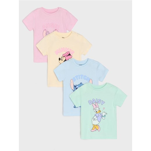 Sinsay - Koszulki 4 pack Disney - różowy - id: 857EG-03X - marki Sinsay - 179469768 Sinsay - Koszulki 4 pack Disney - różowy ze sklepu Sinsay w kategorii Bluzki dziewczęce - zdjęcie 179469768