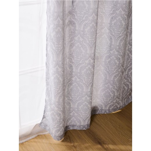 Sinsay - Gruba zasłona w ornament roślinny - szary ze sklepu Sinsay w kategorii Zasłony - zdjęcie 179469786