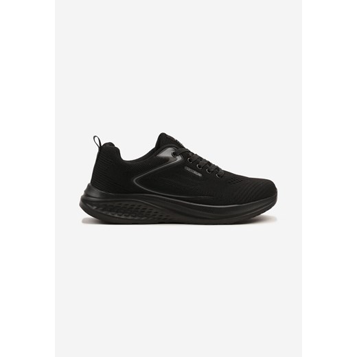 Czarne Buty Sportowe z Materiałową Cholewką przed Kostkę Odavene ze sklepu born2be.pl w kategorii Buty sportowe męskie - zdjęcie 179469819