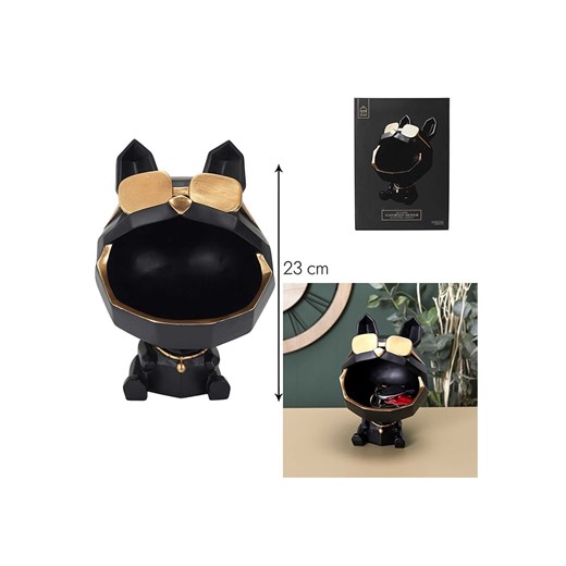 Rétro Chic Figurka dekoracyjna w kolorze czarnym - wys. 23 cm Rétro Chic onesize okazja Limango Polska