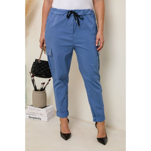 Curvy Lady Bojówki w kolorze niebieskim Curvy Lady 44/46 okazja Limango Polska