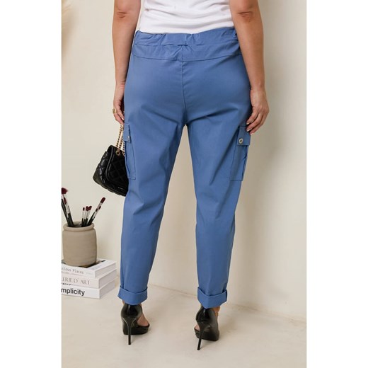 Curvy Lady Bojówki w kolorze niebieskim Curvy Lady 44/46 wyprzedaż Limango Polska