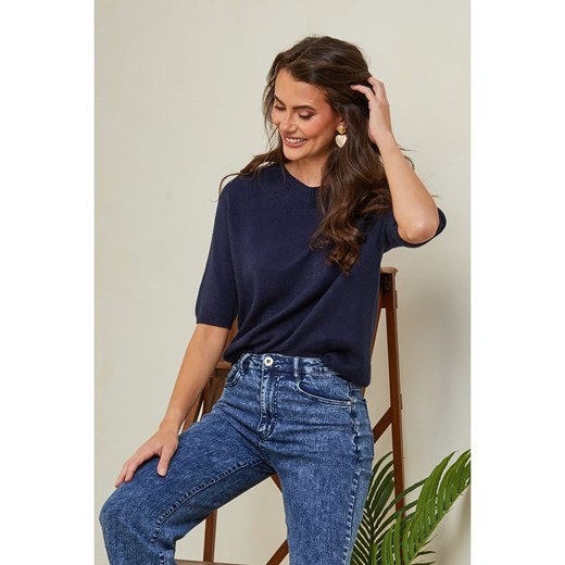 So Cachemire Sweter "Kalocsa" w kolorze granatowym - id: 16268866 - marki So Cachemire - 179471798 So Cachemire Sweter "Kalocsa" w kolorze granatowym ze sklepu Limango Polska w kategorii Swetry damskie - zdjęcie 179471798