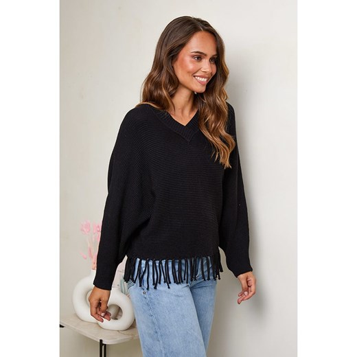 Soft Cashmere Sweter w kolorze czarnym Soft Cashmere 38/40 promocja Limango Polska