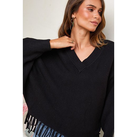 Soft Cashmere Sweter w kolorze czarnym Soft Cashmere 38/40 Limango Polska wyprzedaż