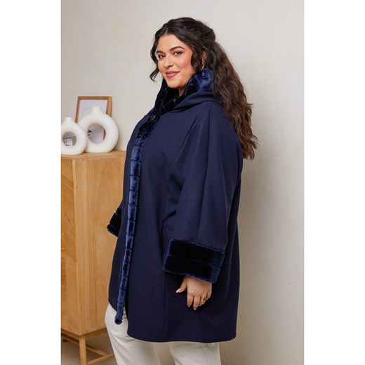 Curvy Lady Płaszcz zimowy w kolorze granatowym Curvy Lady 44/46 okazja Limango Polska