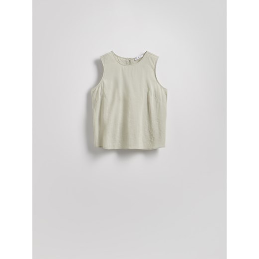 Reserved - Gładki top z modalu - jasnozielony Reserved XL Reserved