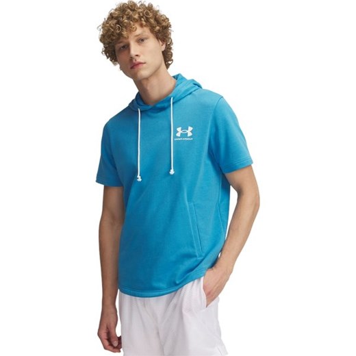Koszulka męska Rival Terry Short Sleeve Hoodie Under Armour ze sklepu SPORT-SHOP.pl w kategorii T-shirty męskie - zdjęcie 179473639