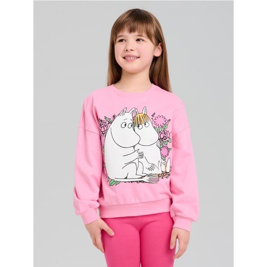 Sinsay - Bluza The Moomins - różowy ze sklepu Sinsay w kategorii Bluzy dziewczęce - zdjęcie 179476995
