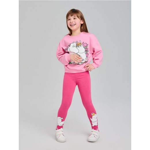 Sinsay - Legginsy The Moomins - różowy ze sklepu Sinsay w kategorii Spodnie dziewczęce - zdjęcie 179477087