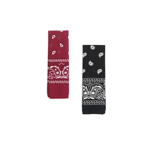 Cropp - 2 pack wzorzystych bandan - czarny Cropp Uniwersalny Cropp