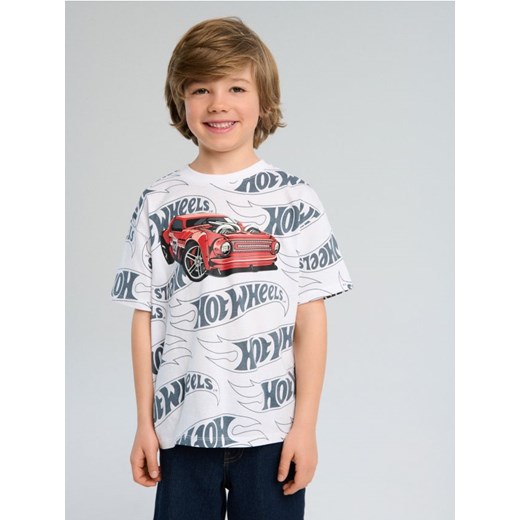 Sinsay - Koszulka Hot Wheels - biały ze sklepu Sinsay w kategorii T-shirty chłopięce - zdjęcie 179477818