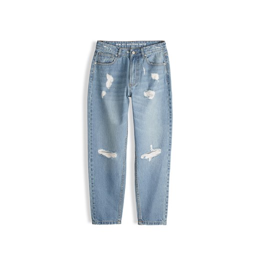 GATE Jeansy mom fit z dziurami 32 ze sklepu gateshop w kategorii Jeansy damskie - zdjęcie 179478068