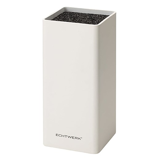 Echtwerk Uniwersalny blok &quot;Square&quot; w kolorze białym na noże - 9,5 x 22 x 9,5 cm ze sklepu Limango Polska w kategorii Noże kuchenne - zdjęcie 179480509