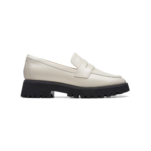 Clarks Skórzane mokasyny &quot;Stayso Edge&quot; w kolorze kremowym ze sklepu Limango Polska w kategorii Mokasyny damskie - zdjęcie 179480606