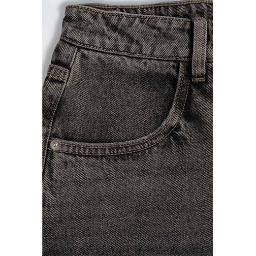 Szare krótkie spodenki jeansowe model jorts, kolor - szary, rozmiar - 170 REPORTER