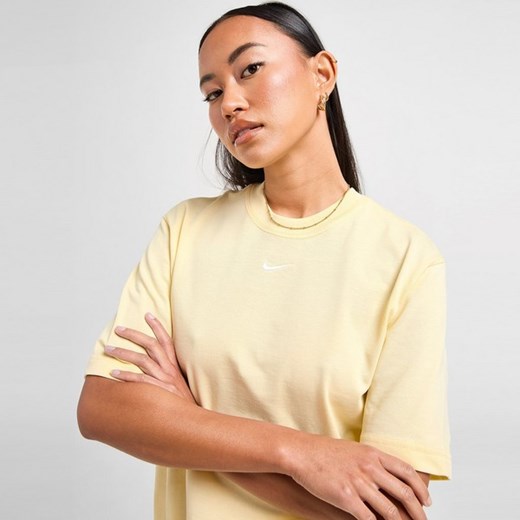 Bluzka damska Nike na wiosnę z krótkimi rękawami sportowa z okrągłym dekoltem