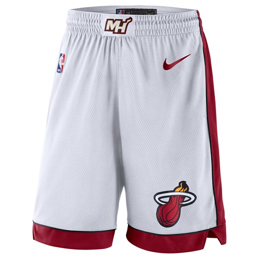 Spodenki męskie Miami Heat Nike NBA Swingman - Biel ze sklepu Nike poland w kategorii Spodenki męskie - zdjęcie 179484966