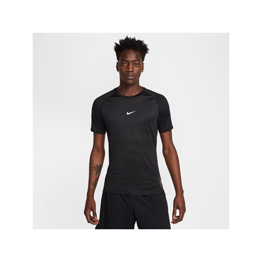 Męska dopasowana koszulka z krótkim rękawem Nike Pro Breathe - Czerń ze sklepu Nike poland w kategorii T-shirty męskie - zdjęcie 179484978