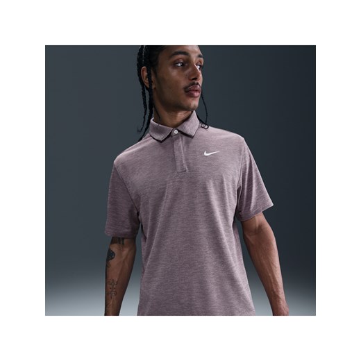 Męska żakardowa koszulka polo do golfa Dri-FIT Nike Tour - Różowy ze sklepu Nike poland w kategorii T-shirty męskie - zdjęcie 179485008