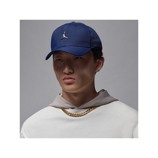 Czapka o wzmocnionej konstrukcji z metalowym logo Jumpman Jordan Rise - Niebieski ze sklepu Nike poland w kategorii Czapki z daszkiem męskie - zdjęcie 179485026