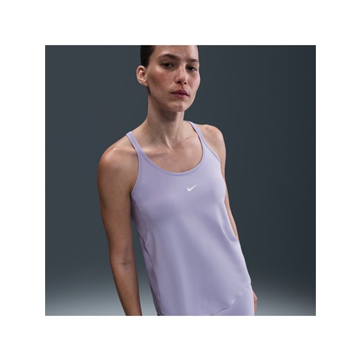 Damska koszulka bez rękawów wzmocniona paseczkami Dri-FIT Nike One Classic - Fiolet ze sklepu Nike poland w kategorii Bluzki damskie - zdjęcie 179485049