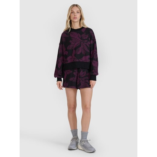 Damska bluza dresowa nierozpinana bez kaptura 4F 4FRSS25TSWSF2177 - multikolor ze sklepu Sportstylestory.com w kategorii Bluzy damskie - zdjęcie 179485758
