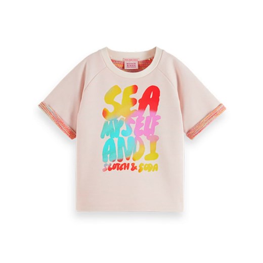 Scotch &amp; Soda Koszulka w kolorze jasnoróżowo-czerwonym ze sklepu Limango Polska w kategorii Bluzki dziewczęce - zdjęcie 179487808
