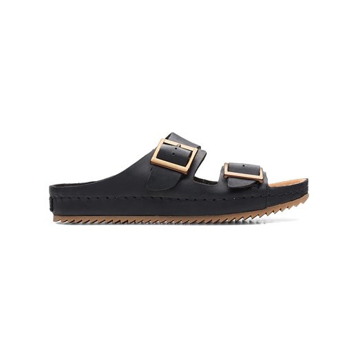 Clarks Klapki &quot;Brookleigh Sun&quot; w kolorze czarnym ze sklepu Limango Polska w kategorii Klapki damskie - zdjęcie 179487858