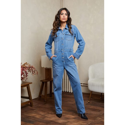 Joséfine Kombinezon dżinsowy &quot;Ramy&quot; w kolorze błękitnym Joséfine L promocja Limango Polska