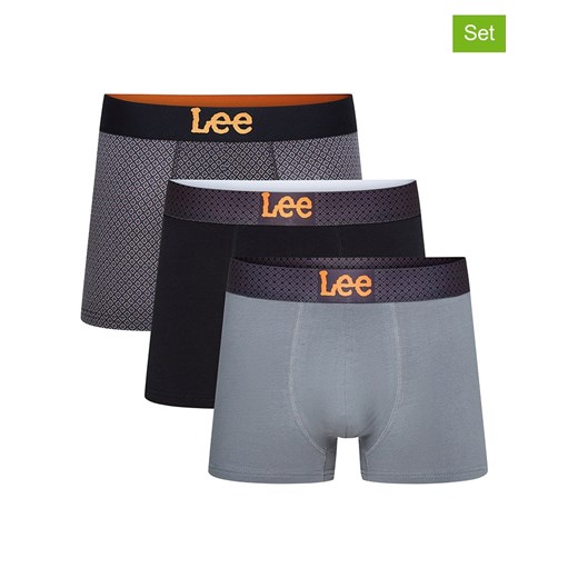LEE Underwear Bokserki (3 pary) &quot;Lucan&quot; w kolorze szaro-czarnym Lee Underwear M promocja Limango Polska