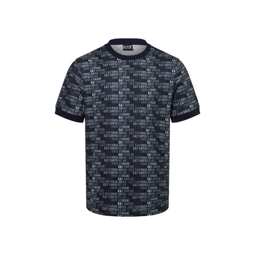 EA7 Emporio Armani Koszulka męska Mężczyźni Bawełna czarny wzorzysty ze sklepu vangraaf w kategorii T-shirty męskie - zdjęcie 179489706