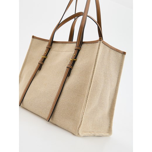 Reserved - Jutowa torebka shopper - brązowy Reserved ONE SIZE Reserved