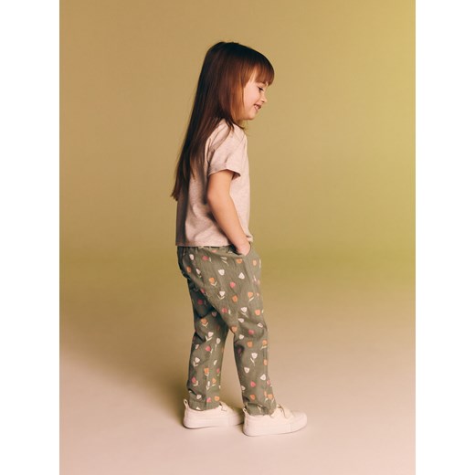 Reserved - Wzorzyste spodnie - ciemnozielony Reserved 104 (3-4 lata) Reserved