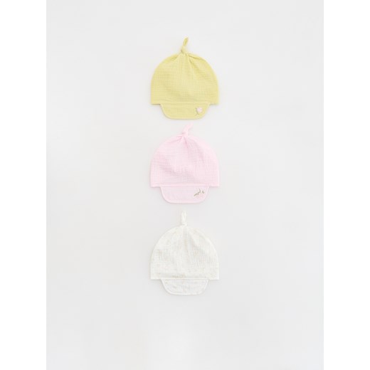 Reserved - Wiązana chustka z daszkiem 3 pack - wielobarwny ze sklepu Reserved w kategorii Odzież dla niemowląt - zdjęcie 179491595