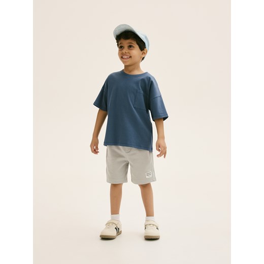 Reserved - Bawełniane szorty - jasnoszary Reserved 80 (9-12 m.) Reserved