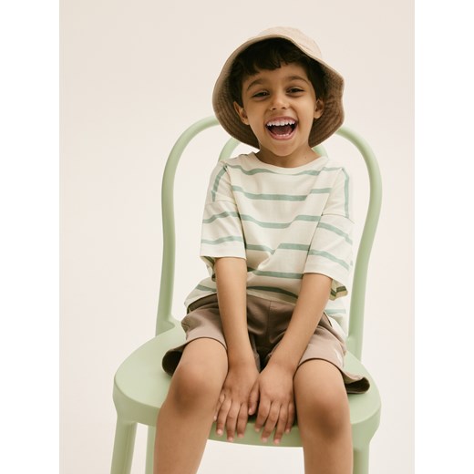 Reserved - Bawełniane szorty - ciemnobrązowy Reserved 110 (4-5 lat) Reserved