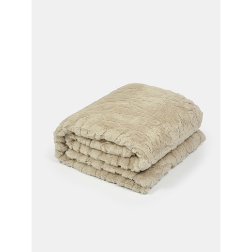Sinsay - Narzuta na łóżko z dekoracyjnym tłoczeniem - beżowy Sinsay One Size Sinsay