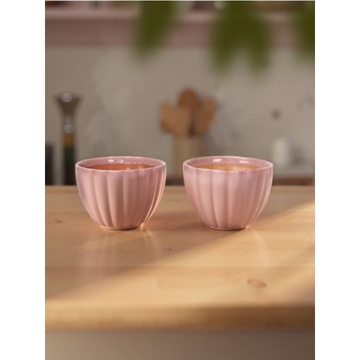 Sinsay - Miski ze strukturalnymi ściankami 2 pack - różowy ze sklepu Sinsay w kategorii Miski - zdjęcie 179492805
