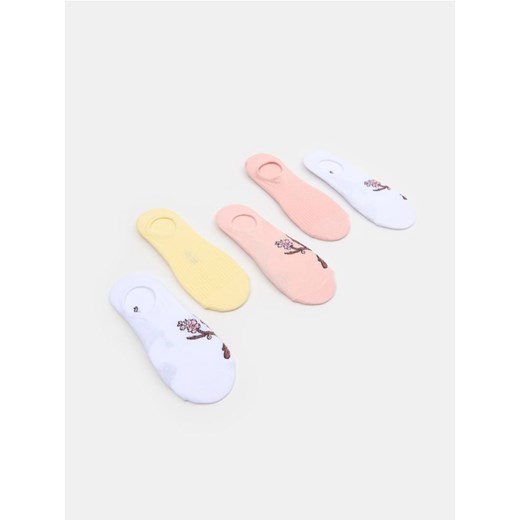 Sinsay - Skarpetki stopki z motywem wiosennym 5 pack - wielobarwny ze sklepu Sinsay w kategorii Skarpetki damskie - zdjęcie 179492888