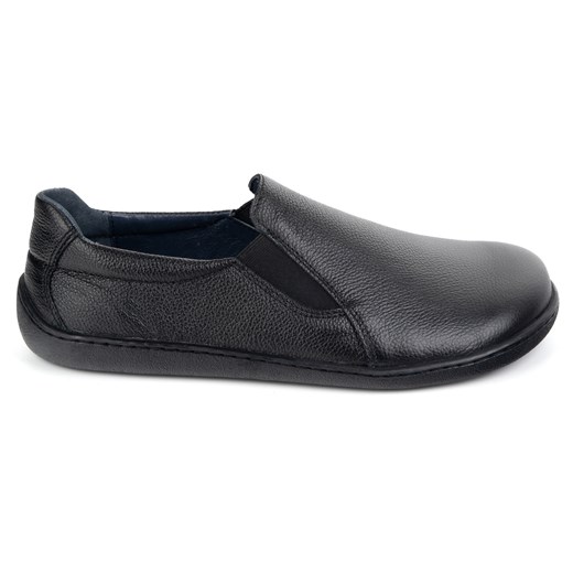 BAREFOOT Skórzane buty damskie wsuwane Pollonus 5-1308-026 Czarne Verona ze sklepu butyolivier w kategorii Półbuty damskie - zdjęcie 179493946