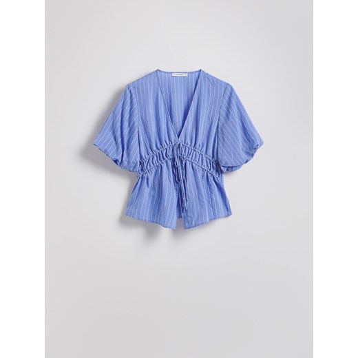 Reserved - Bluzka w paski - niebieski Reserved XS Reserved