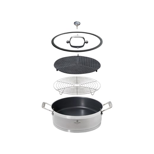 Chef Cuisine 2-częściowy zestaw w kolorze srebrnym - Ø 28 cm Chef Cuisine onesize okazyjna cena Limango Polska