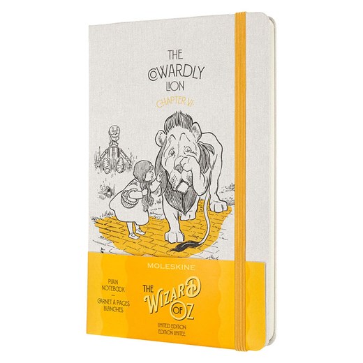 Moleskine Notatnik &quot;Wizard of Oz&quot; w kolorze biało-żółtym - 13 x 21 cm ze sklepu Limango Polska w kategorii Akcesoria biurowe - zdjęcie 179502056