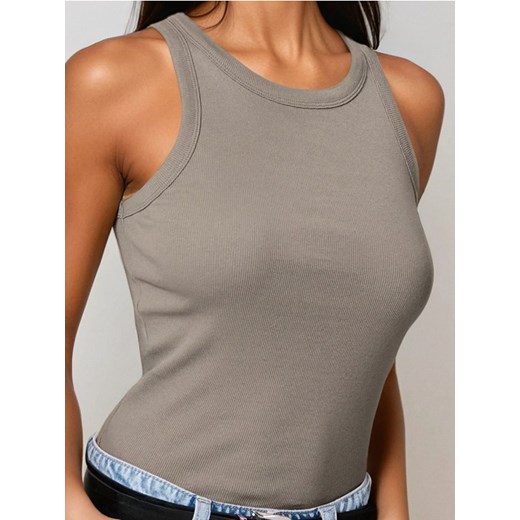 Sinsay - Top - beżowy ze sklepu Sinsay w kategorii Bluzki damskie - zdjęcie 179502967