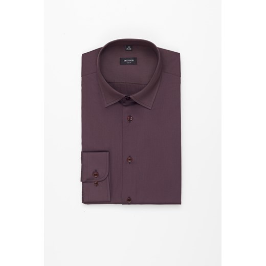 KOSZULA VERSONE 3309T DŁUGI RĘKAW SLIM FIT FIOLETOWA Z BAWEŁNĄ ze sklepu Recman w kategorii Koszule męskie - zdjęcie 179505009