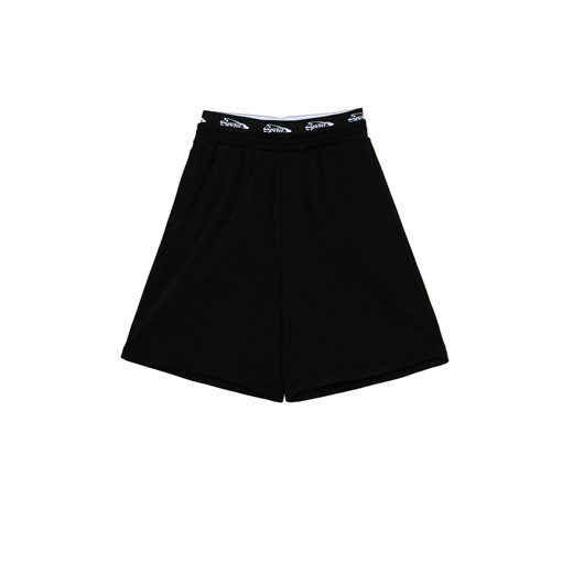 Cropp - Dresowe szorty jorts z nadrukiem - czarny ze sklepu Cropp w kategorii Szorty - zdjęcie 179505136